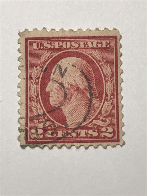 C $68. . Very rare 1900s george washington 2 cent red stamp